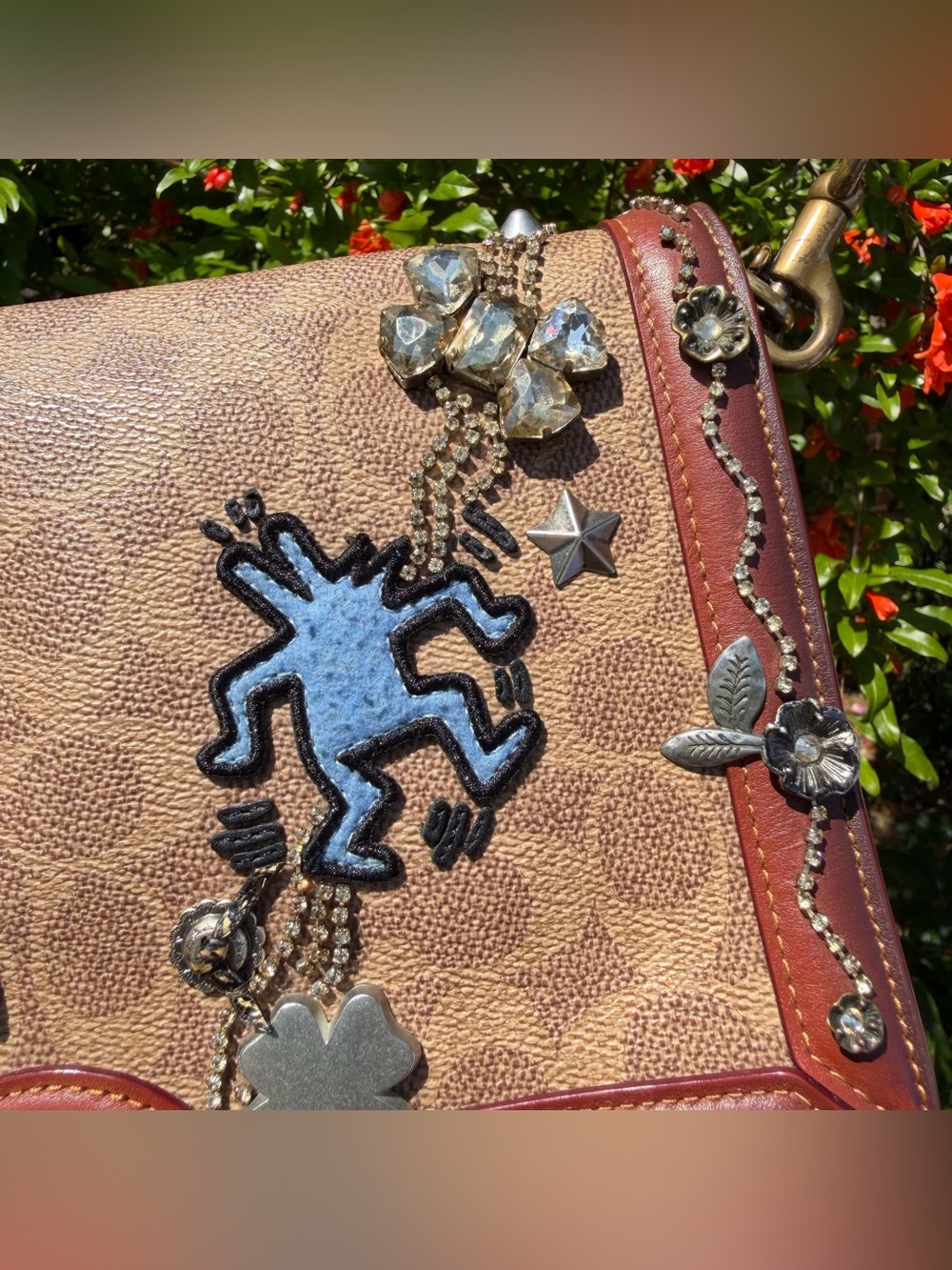 Coach X Keith Haring Riley In Signature Patchwork 31071 - Picture 4 of 15